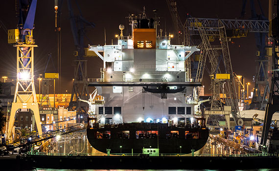 Marine Industry - Ship in Dry Dock